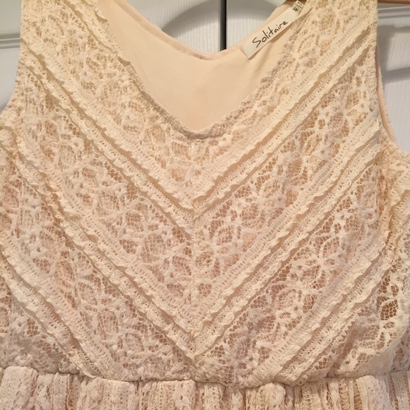 Solitaire Lace Cream Maxi Dress - Picture 4 of 5
